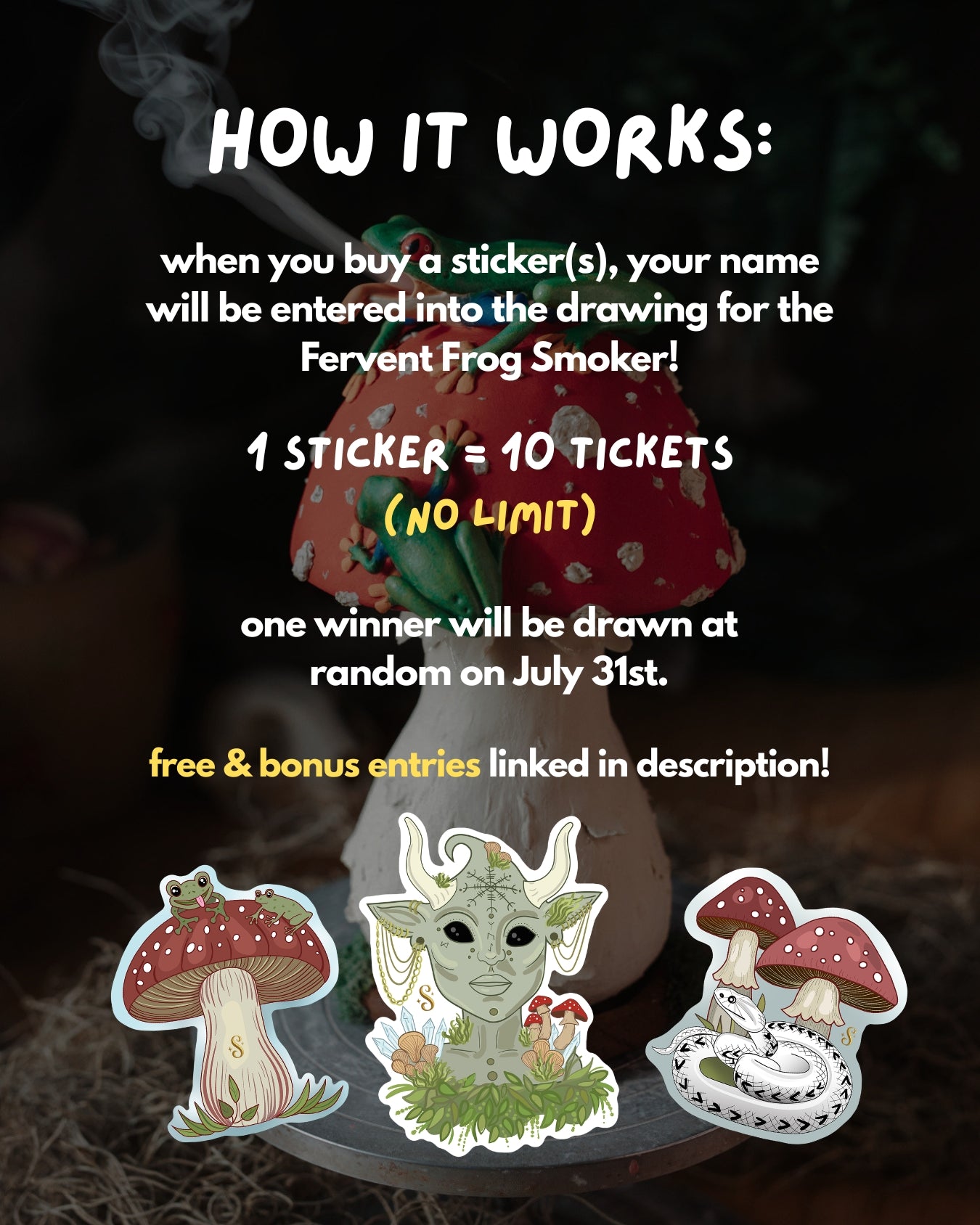 STICKER RAFFLE: Fervent Frogs Smoker