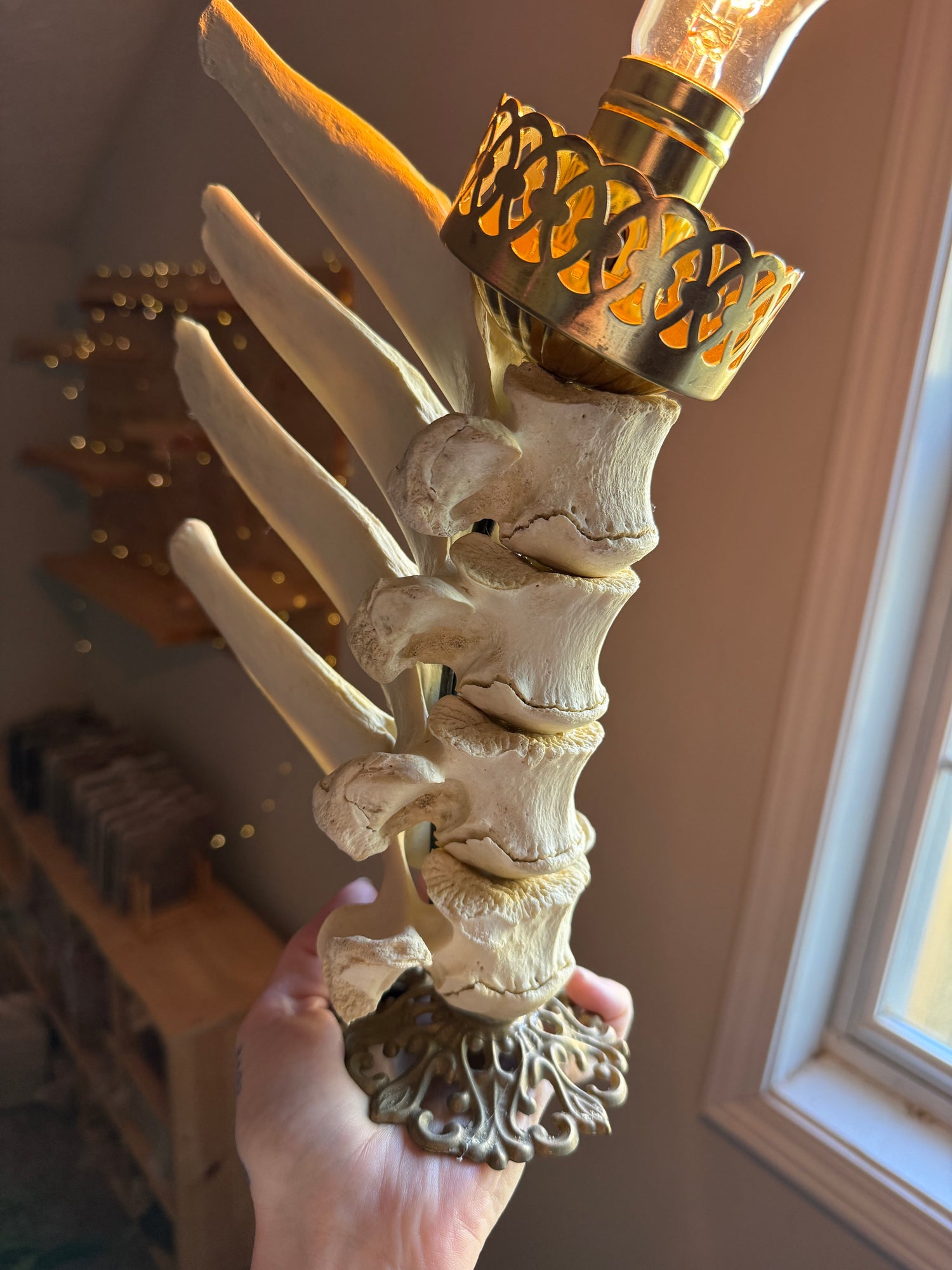 Oriana Elk Spine Lamp