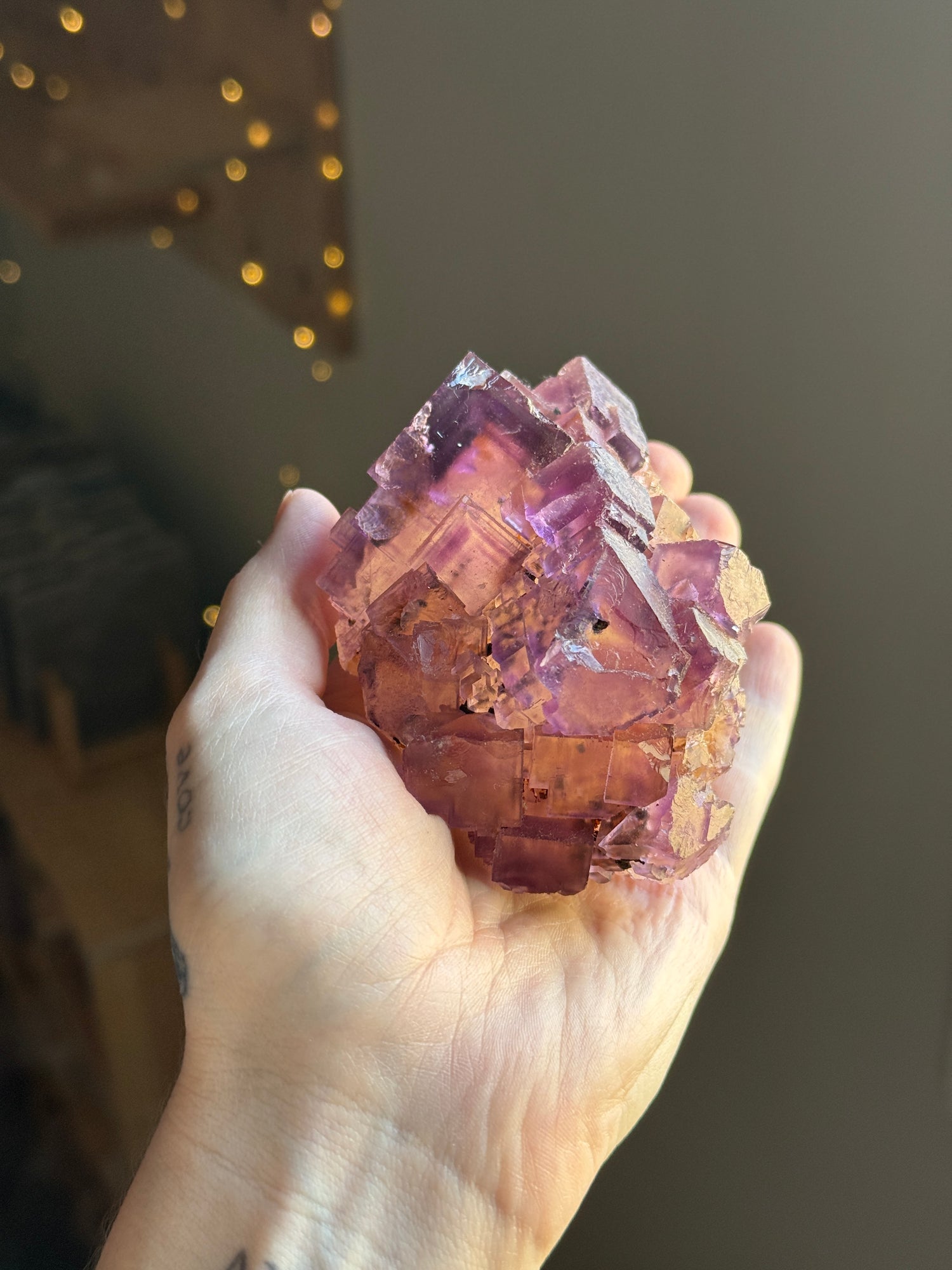 Purple Cubic Flourite
