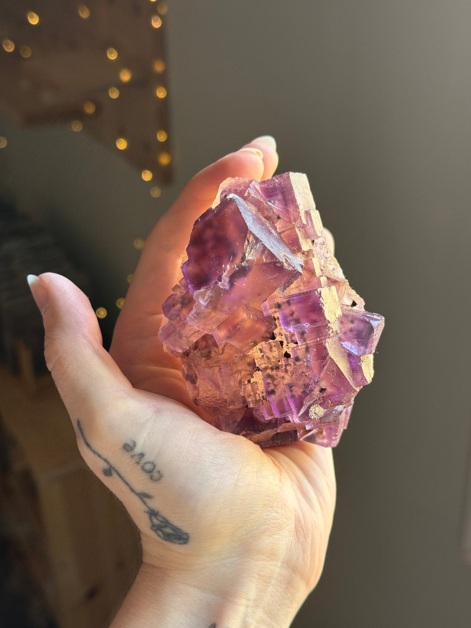 Purple Cubic Flourite