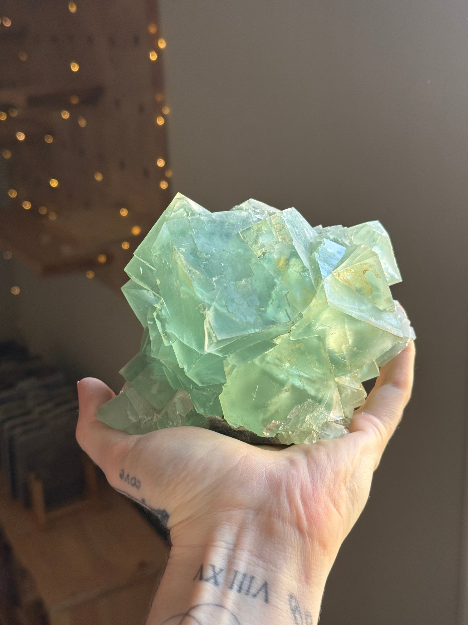 Teal Cubic Flourite
