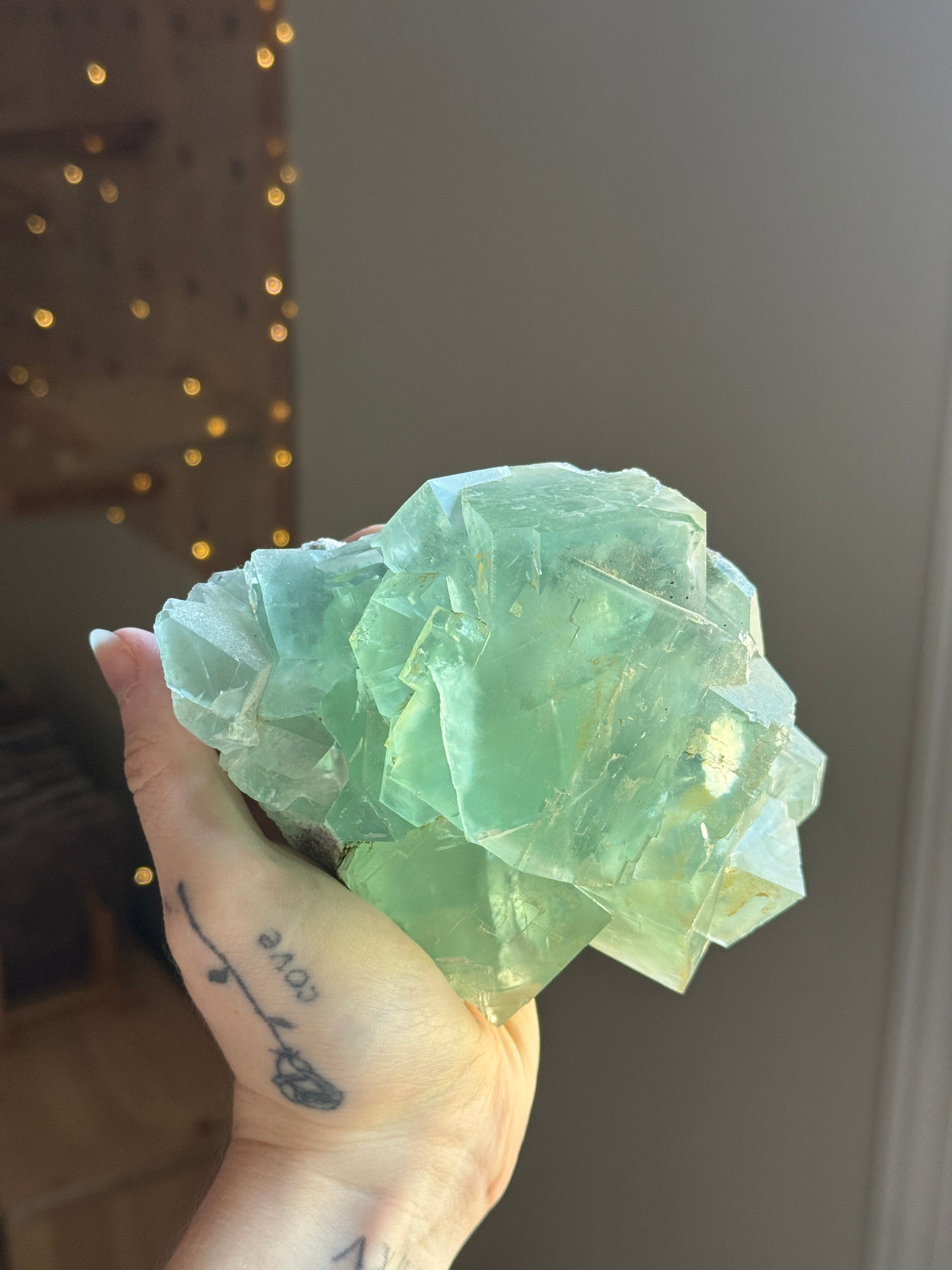 Teal Cubic Flourite