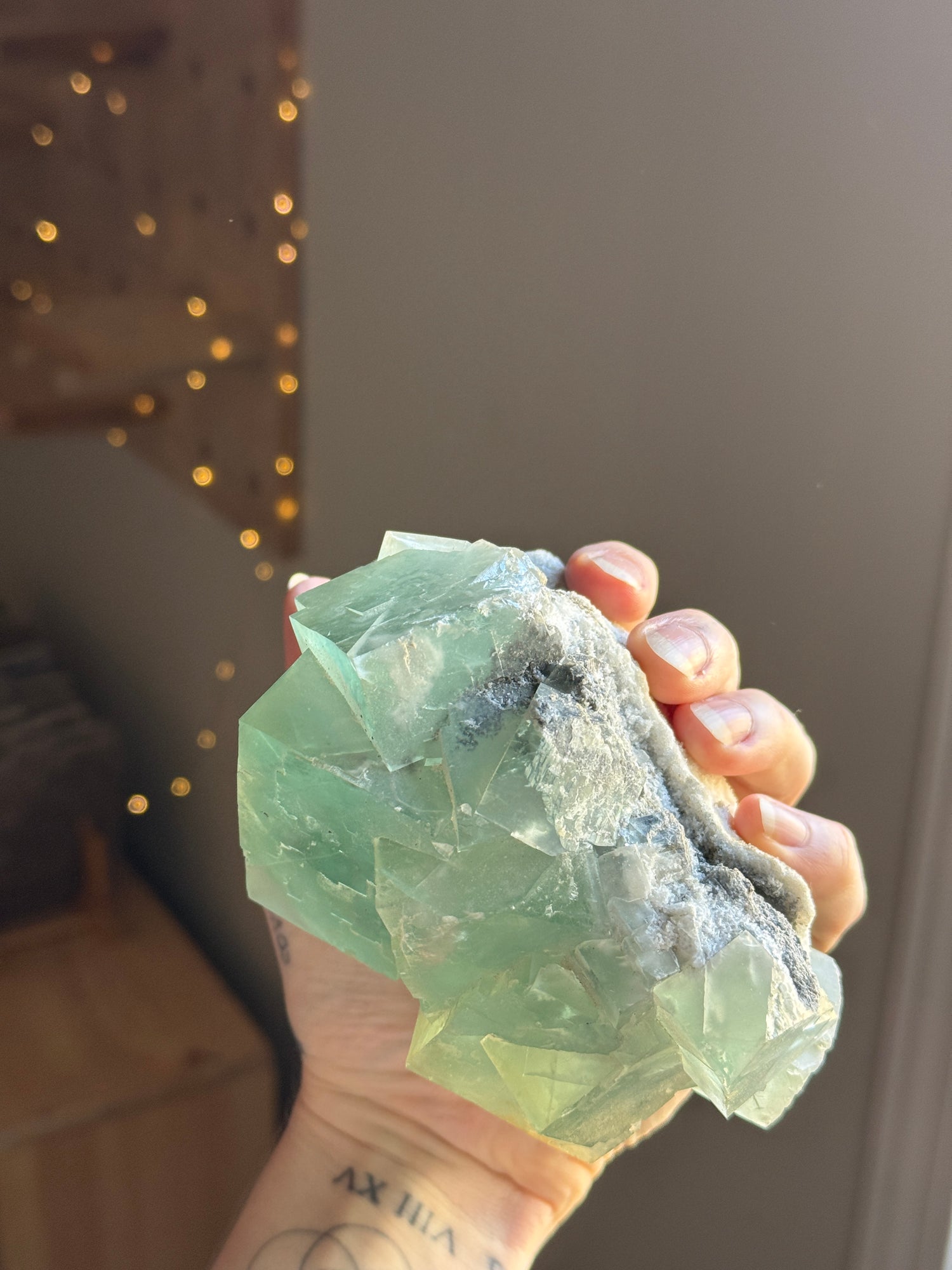 Teal Cubic Flourite