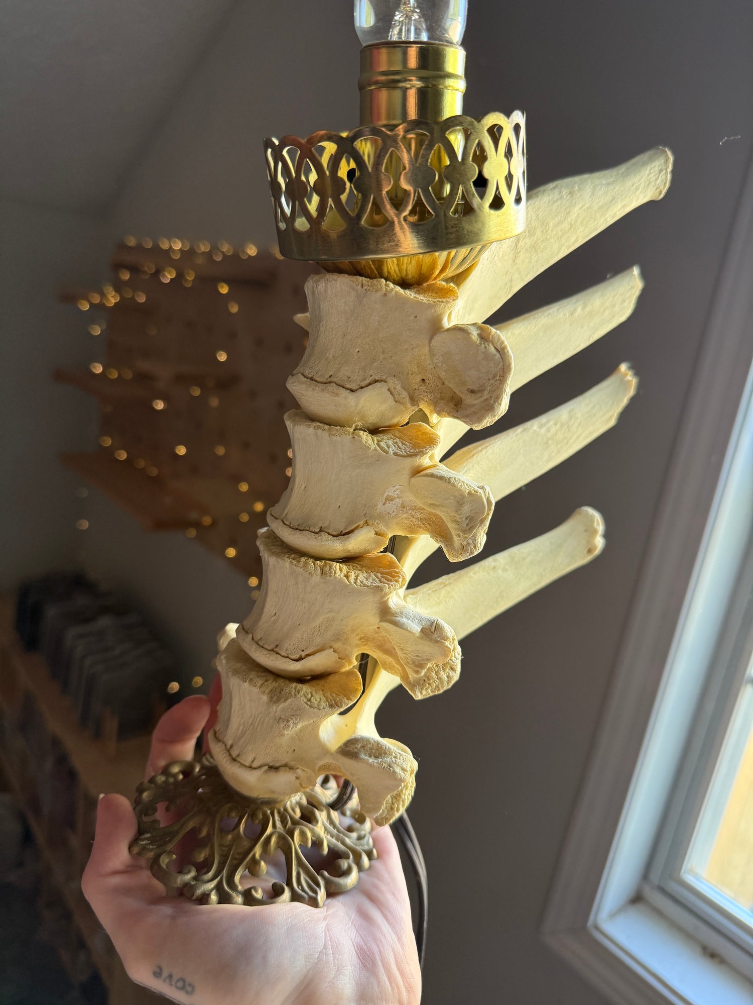 Oriana Elk Spine Lamp