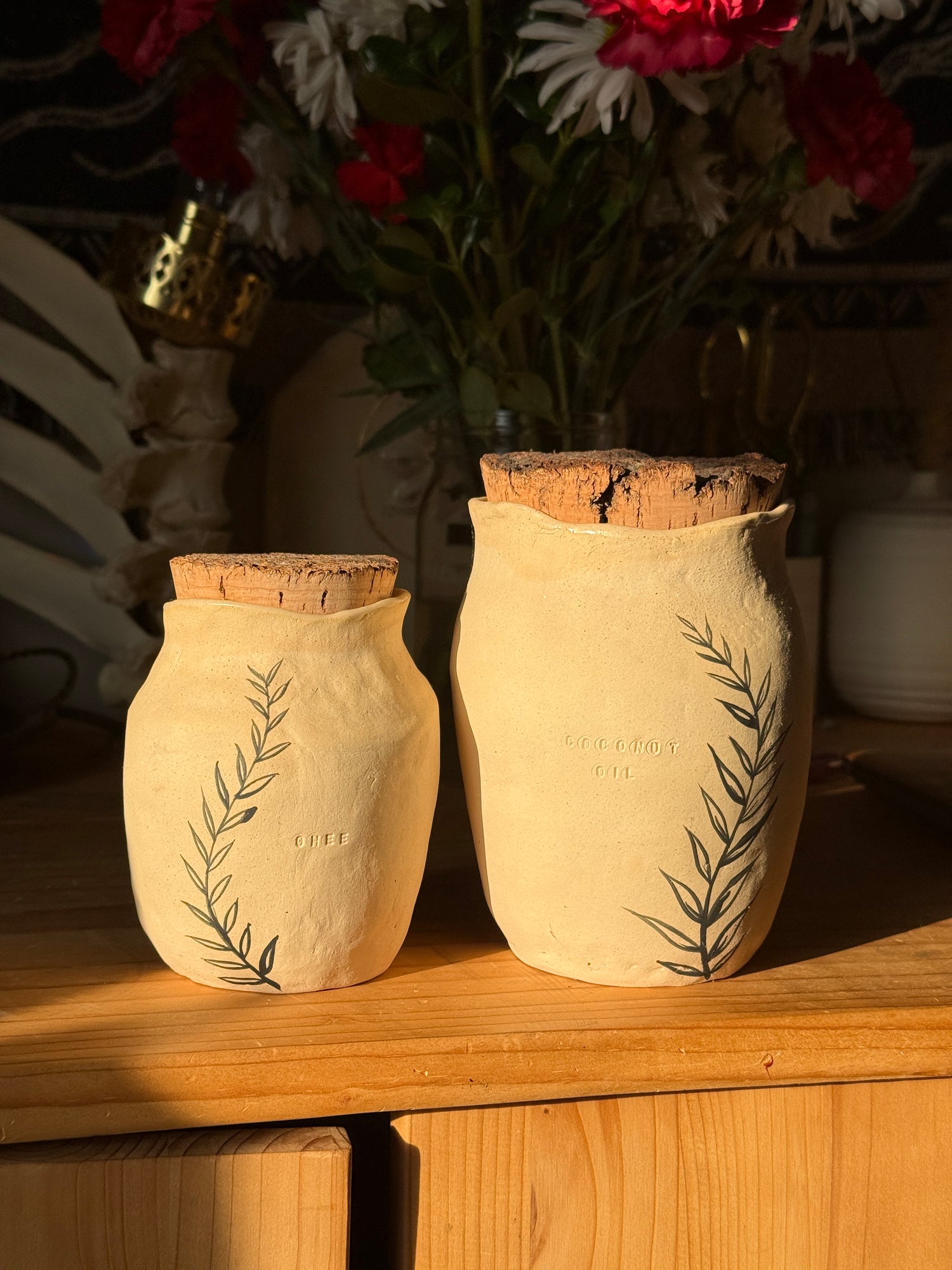 Ghee & Coco Oil Jar Set