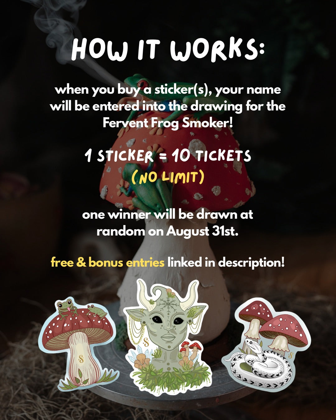 STICKER RAFFLE: Fervent Frogs Smoker