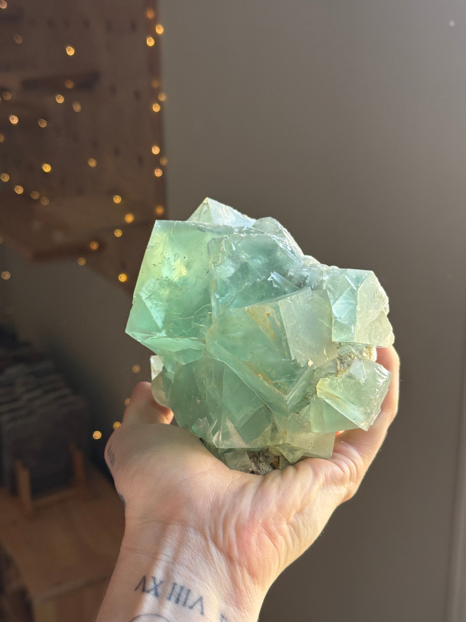 Teal Cubic Flourite