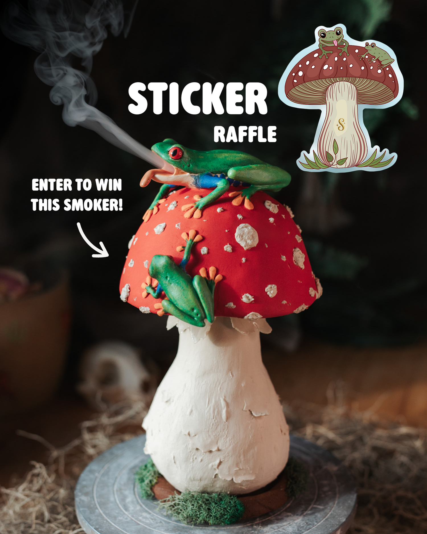STICKER RAFFLE: Fervent Frogs Smoker