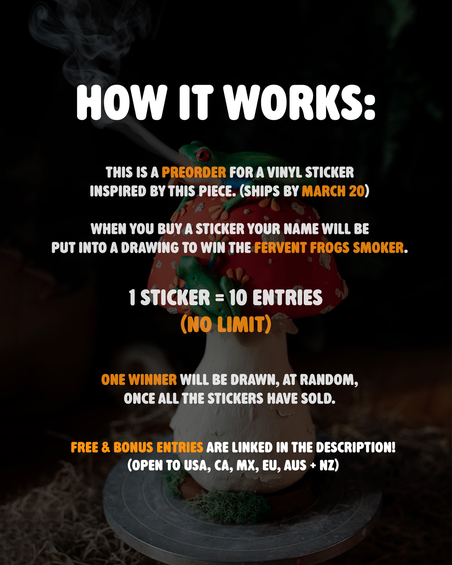 STICKER RAFFLE: Fervent Frogs Smoker
