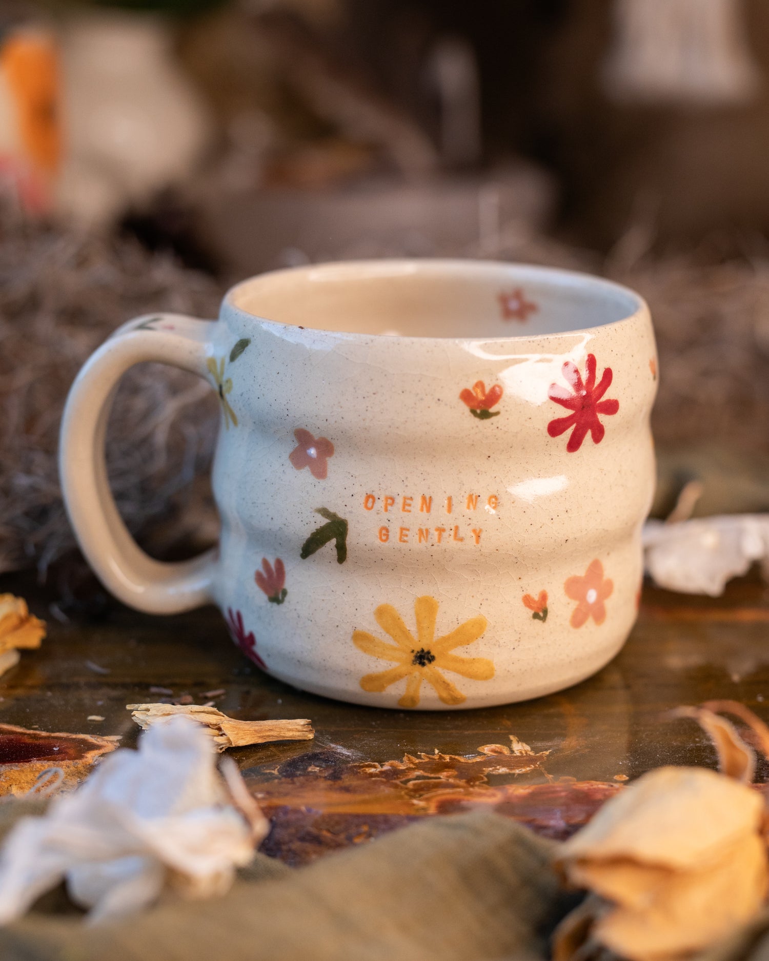 "Opening Gently" Hug Mug