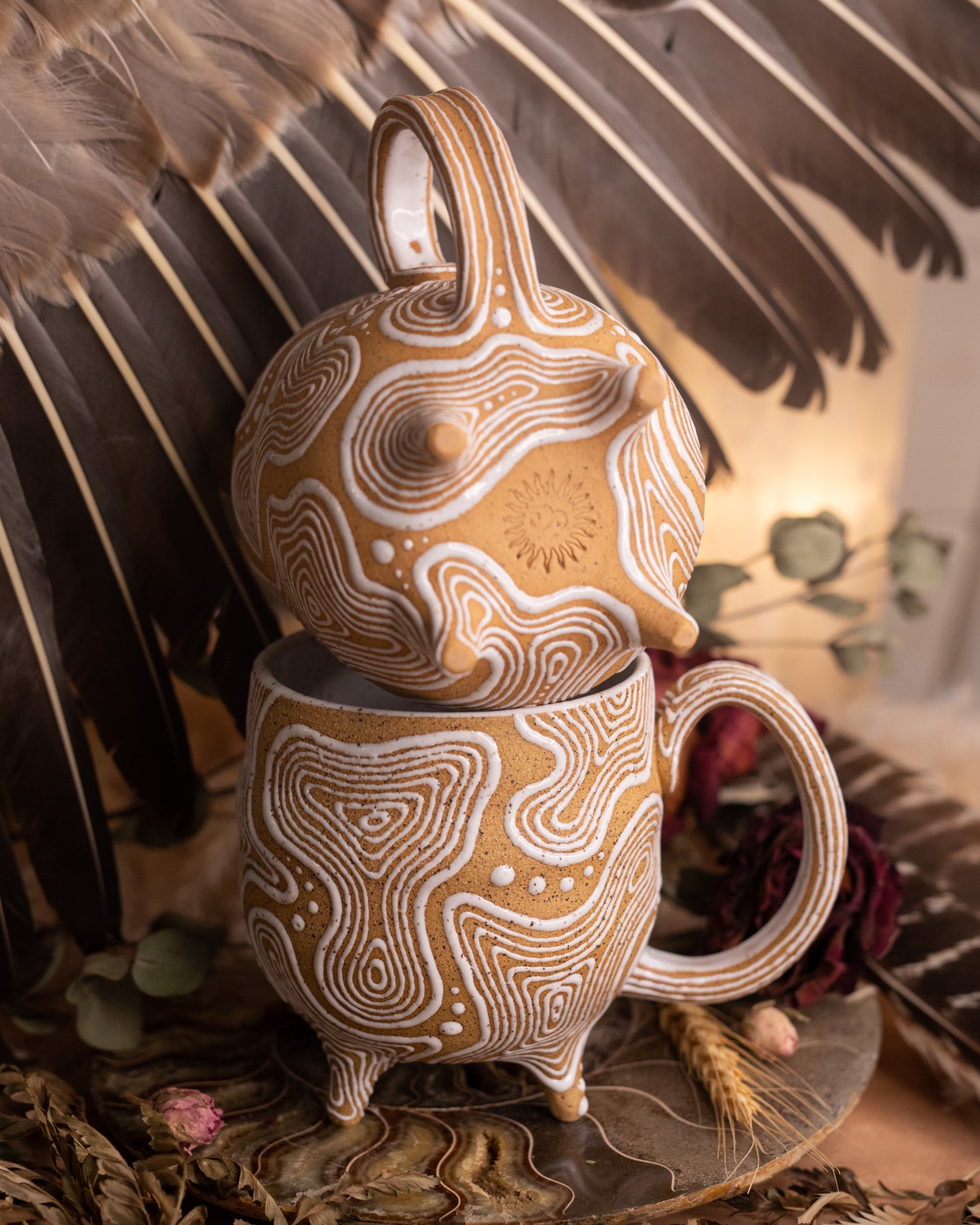 Soulprint Footed Mug Pair I