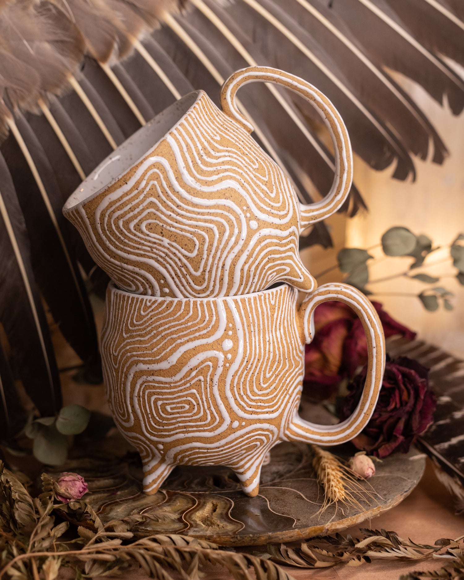 Soulprint Footed Mug Pair II
