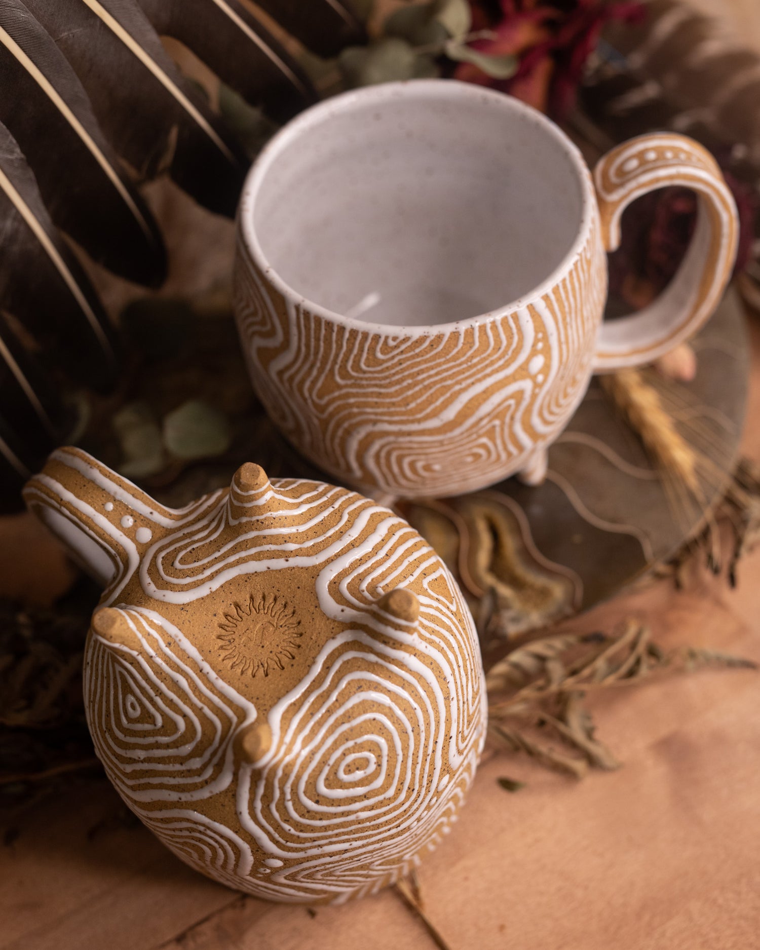Soulprint Footed Mug Pair II