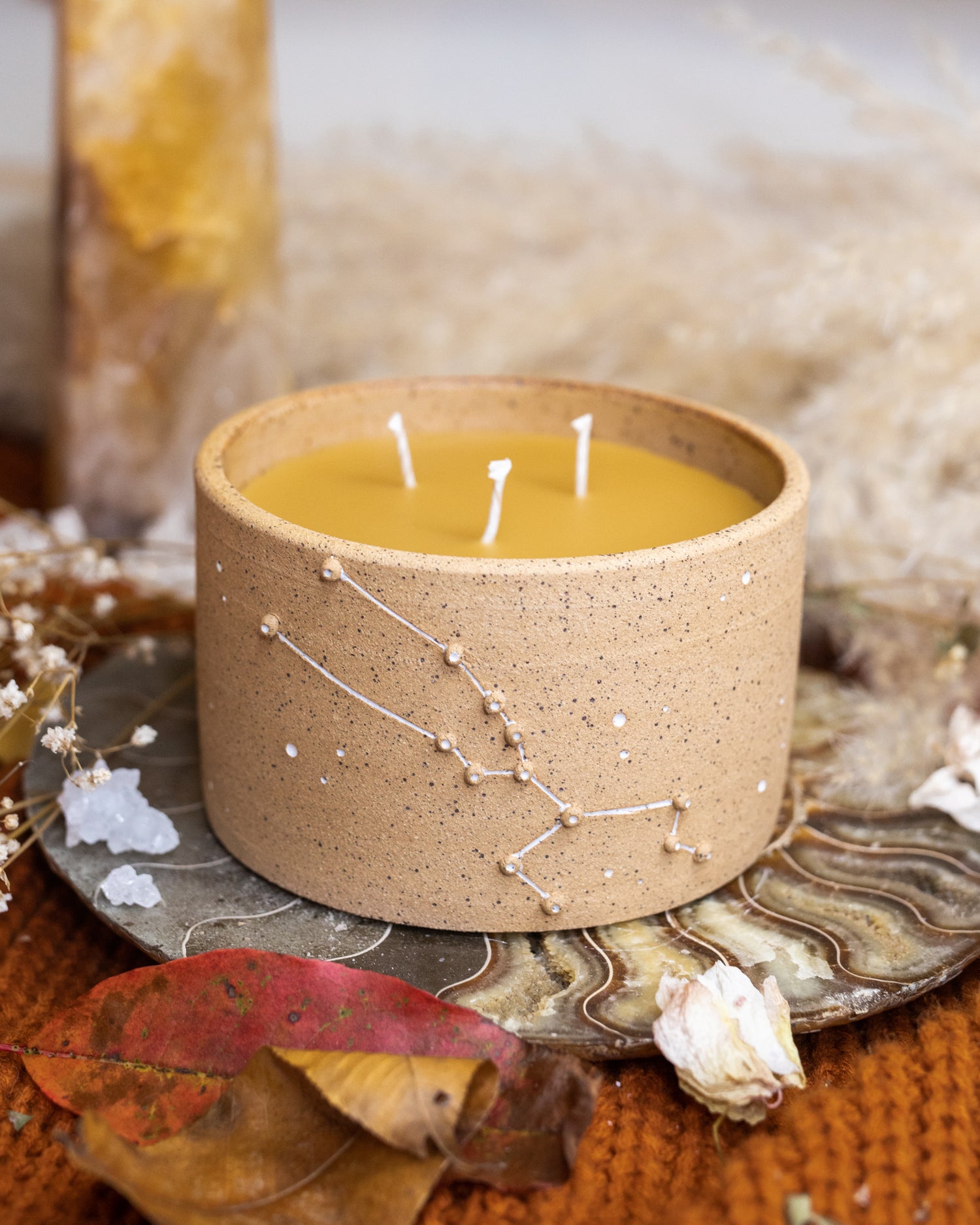 Taurus Beeswax Candle