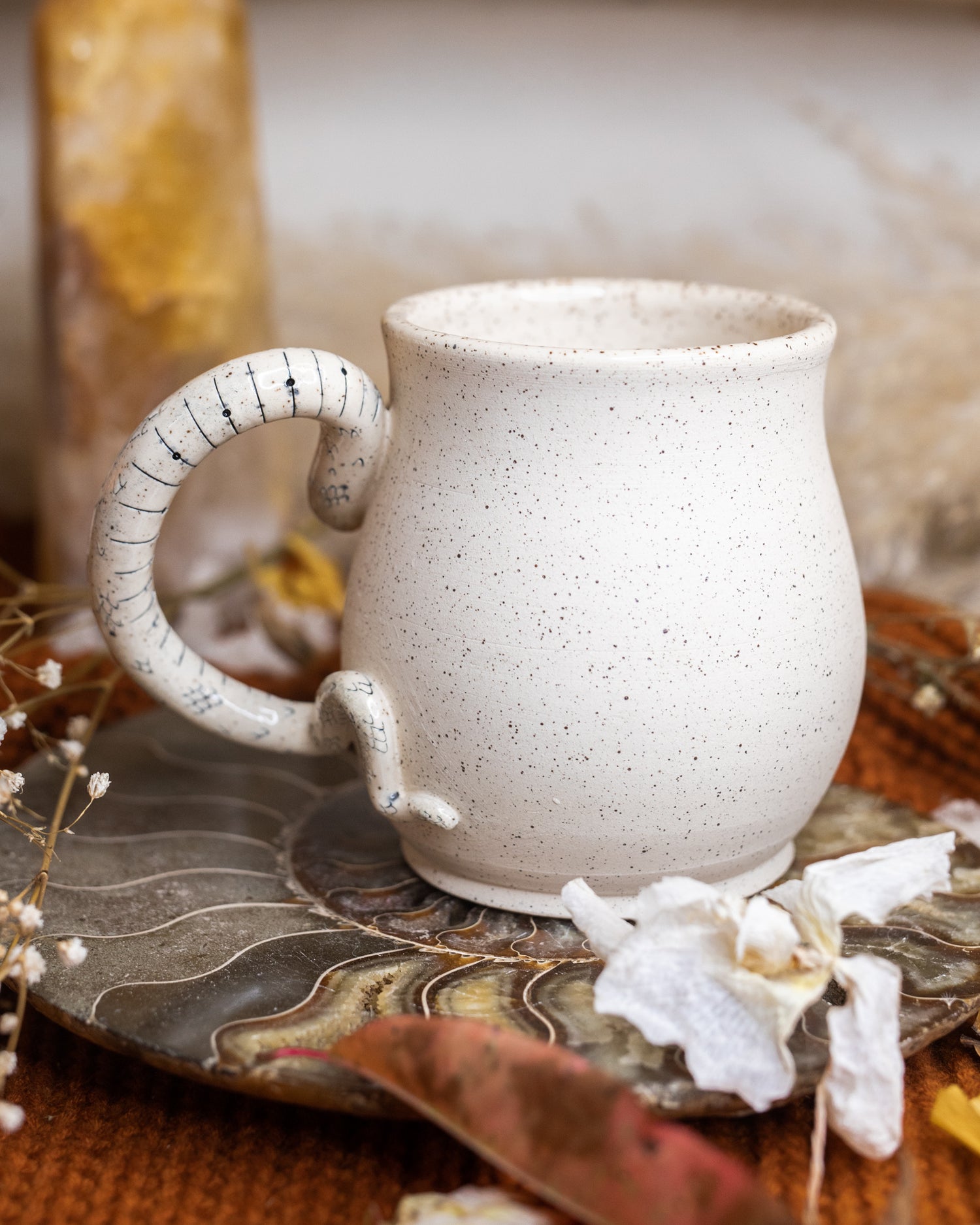 White Serpent Mug