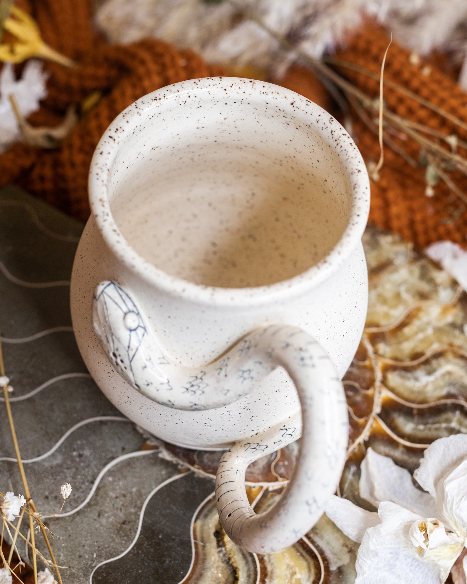 White Serpent Mug