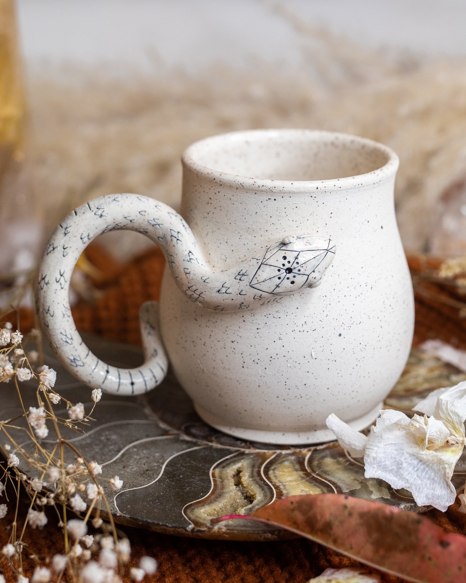 White Serpent Mug