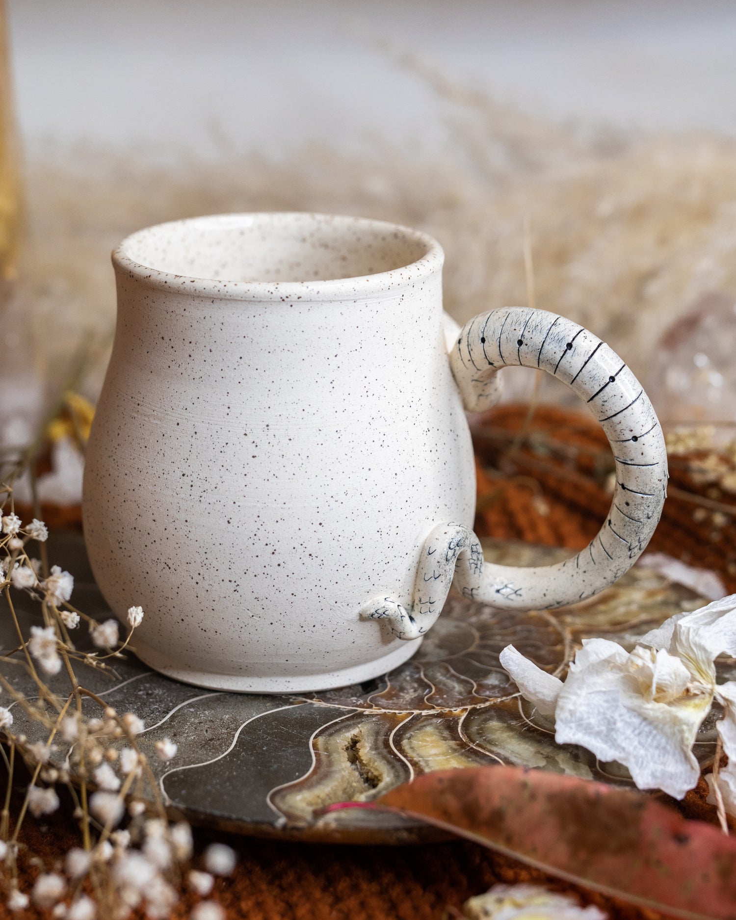 White Serpent Mug