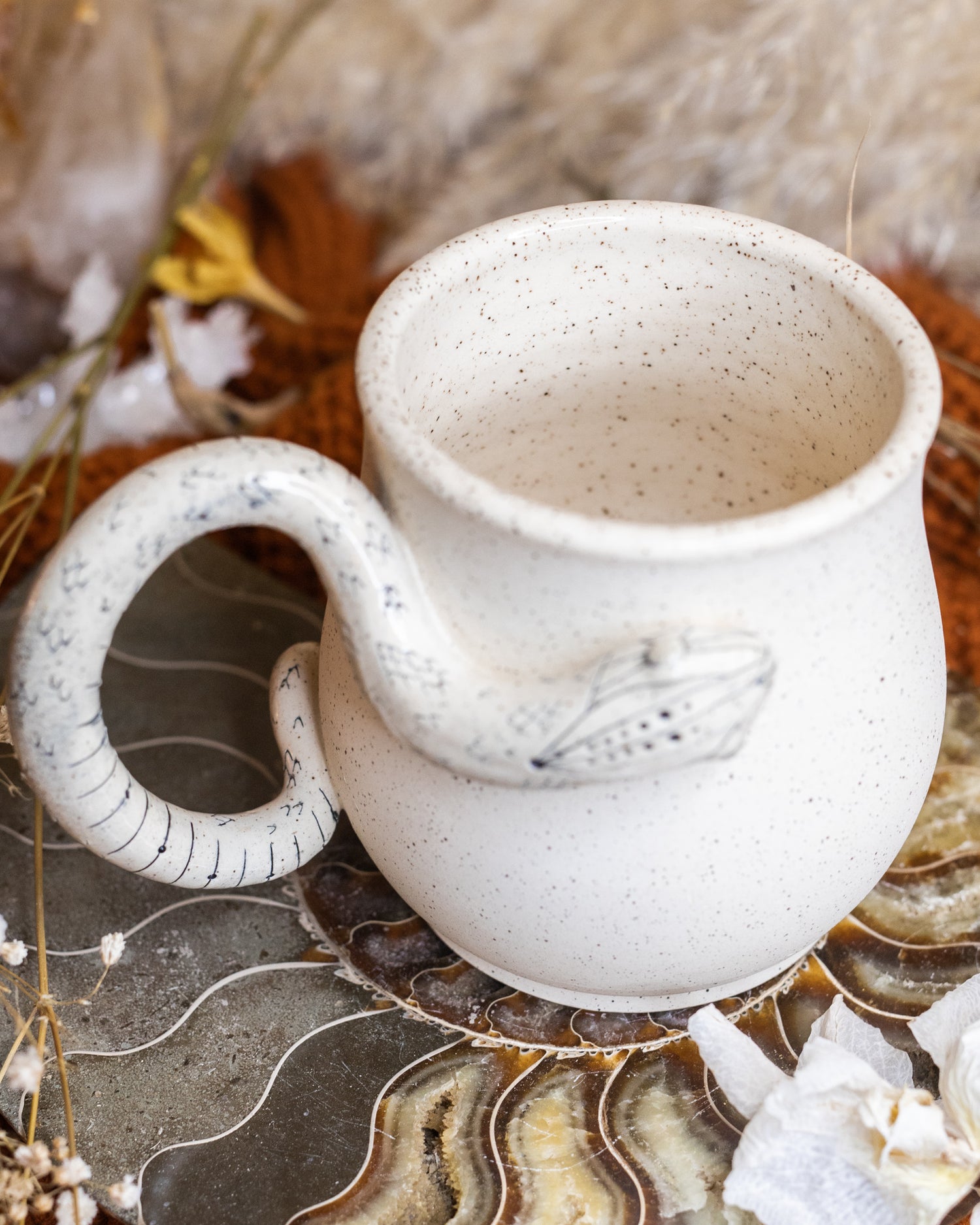 White Serpent Mug