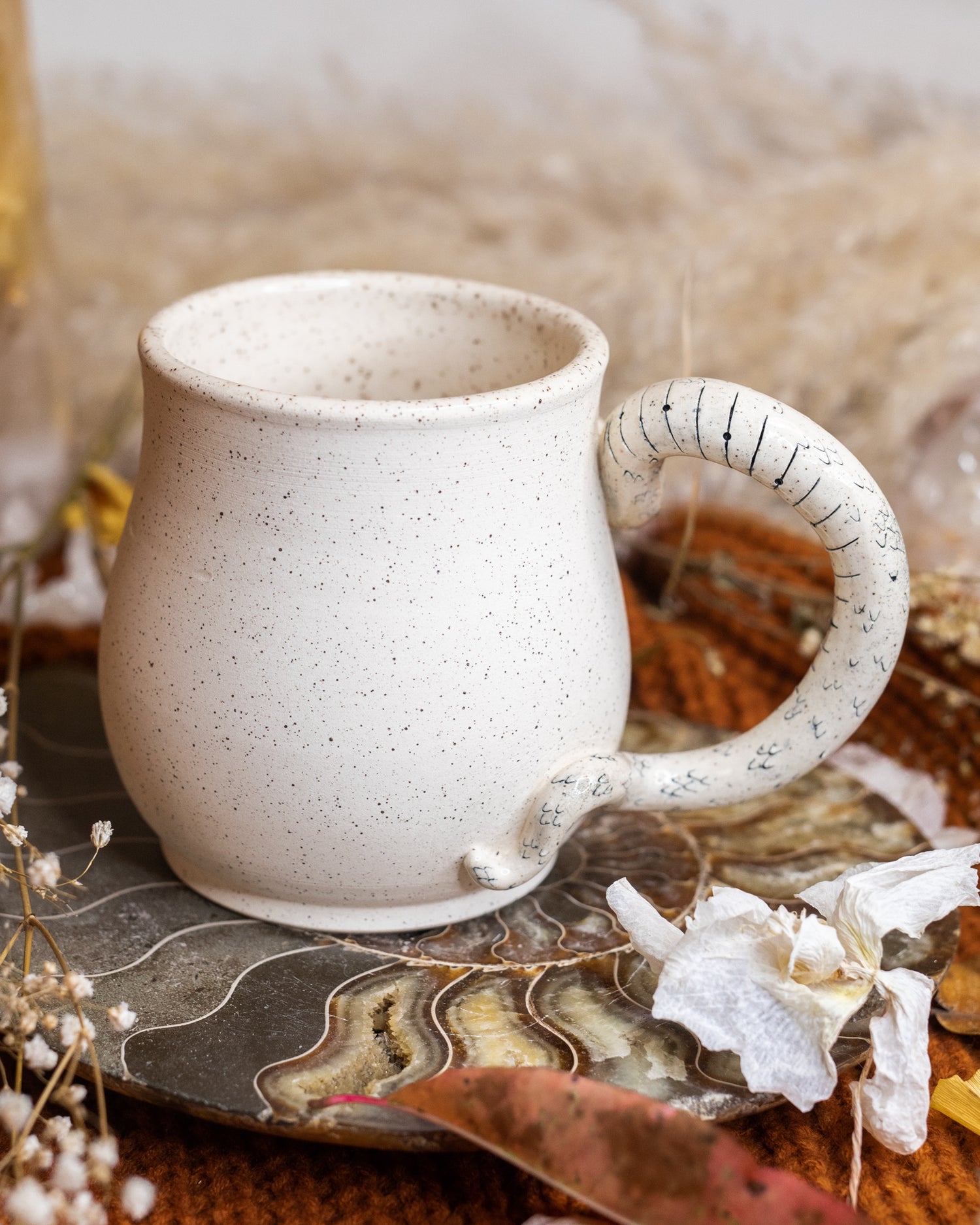 White Serpent Mug