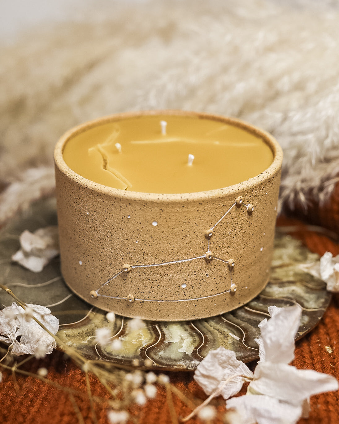 Leo Beeswax Candle*